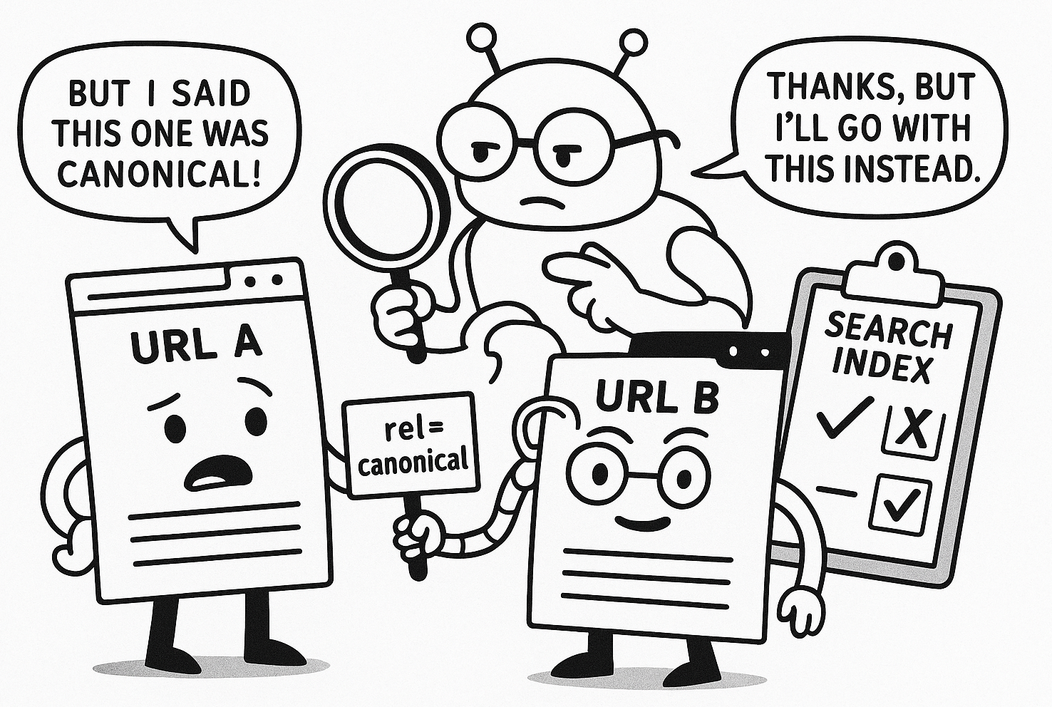 google chose different canonical