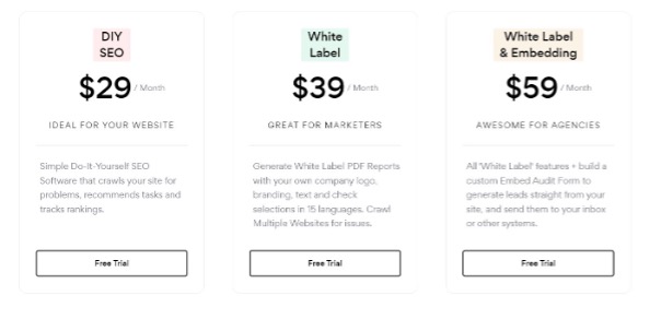 seoptimer pricing