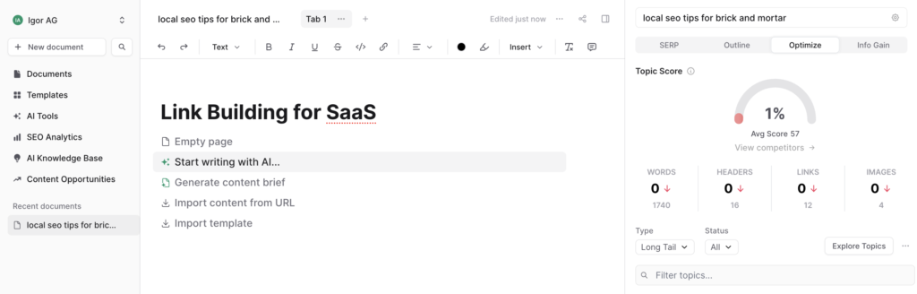 ai article optimization