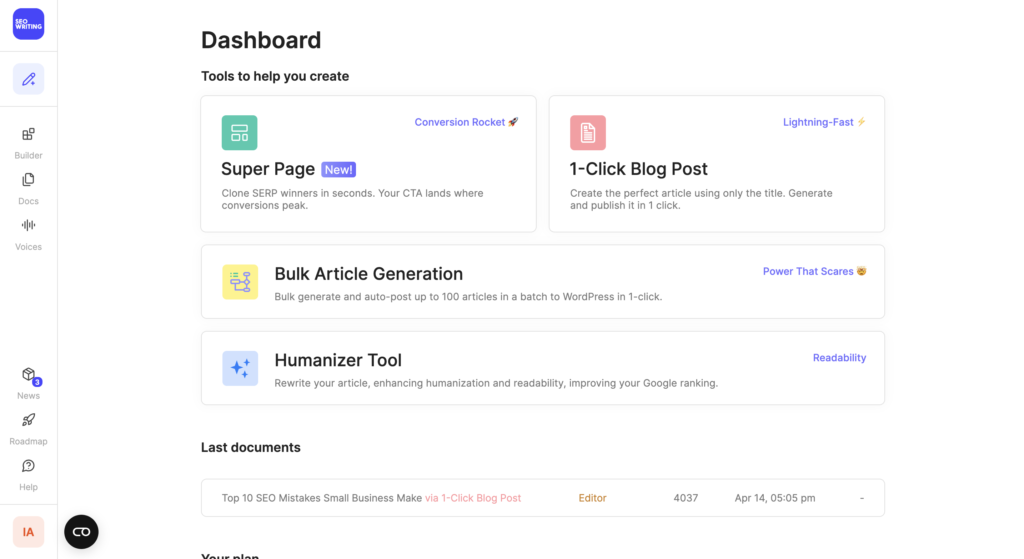 SEO Writing AI