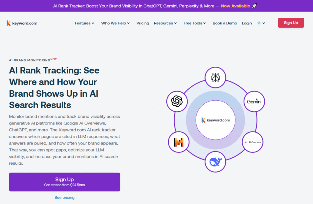 Keyword com AI Tracker