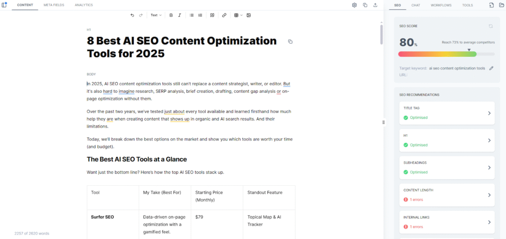 SEO.ai tool