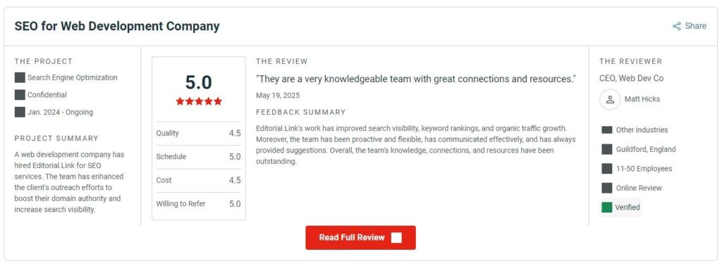 Editorial.Link clutch reviews 2